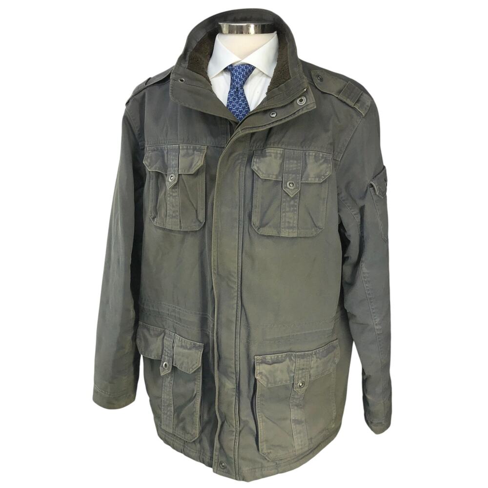 Ll Bean Men Size Xl Jacket Sherpa Lined Field Cho… - image 1